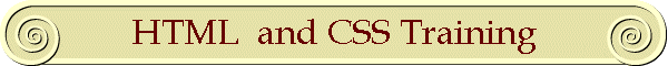 HTML  and CSS Training